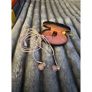 Vintage juicy couture barbie pink y2k plug in earbuds headphone red black gothic